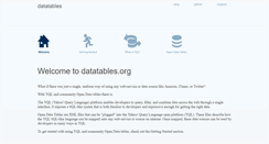 Desktop Screenshot of datatables.org