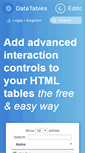Mobile Screenshot of datatables.net