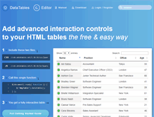 Tablet Screenshot of datatables.net